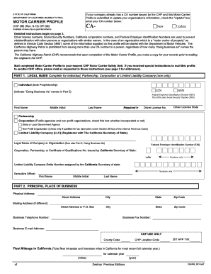 chp forms online